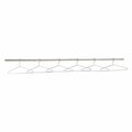 Interion By Global Industrial Interion Chrome Plated Hangers, 6PK 651262